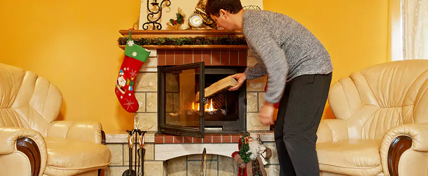 Rusted Metal Fireplace Restoration in Scarborough, Ontario